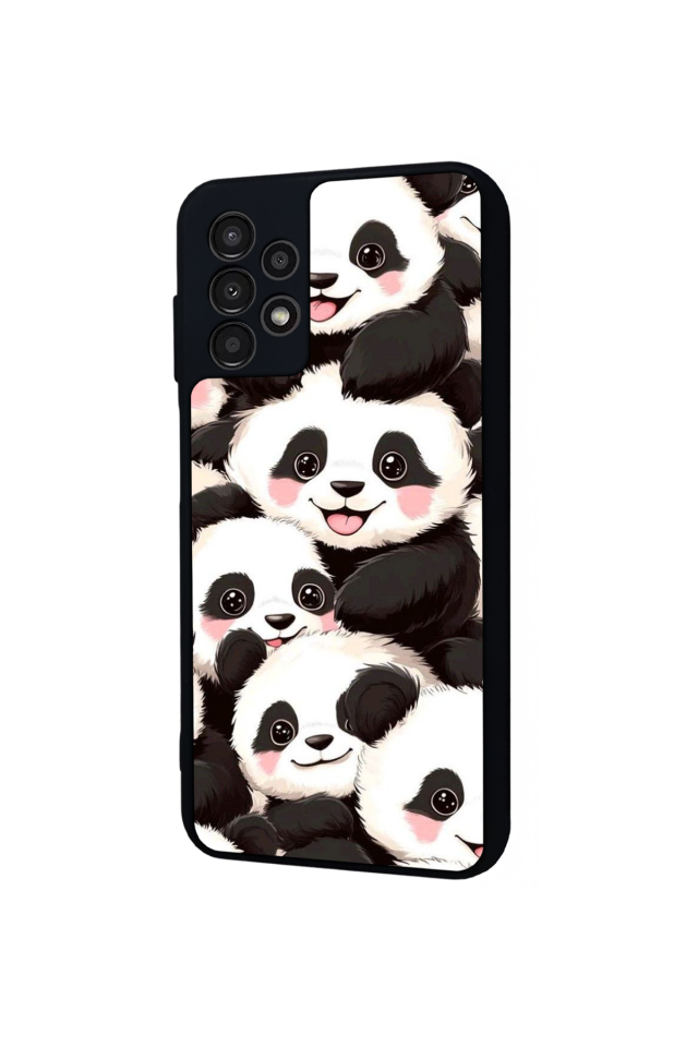Samsung Galaxy A13 Uyumlu Panda Tasarımlı Glossy Premium Kılıf