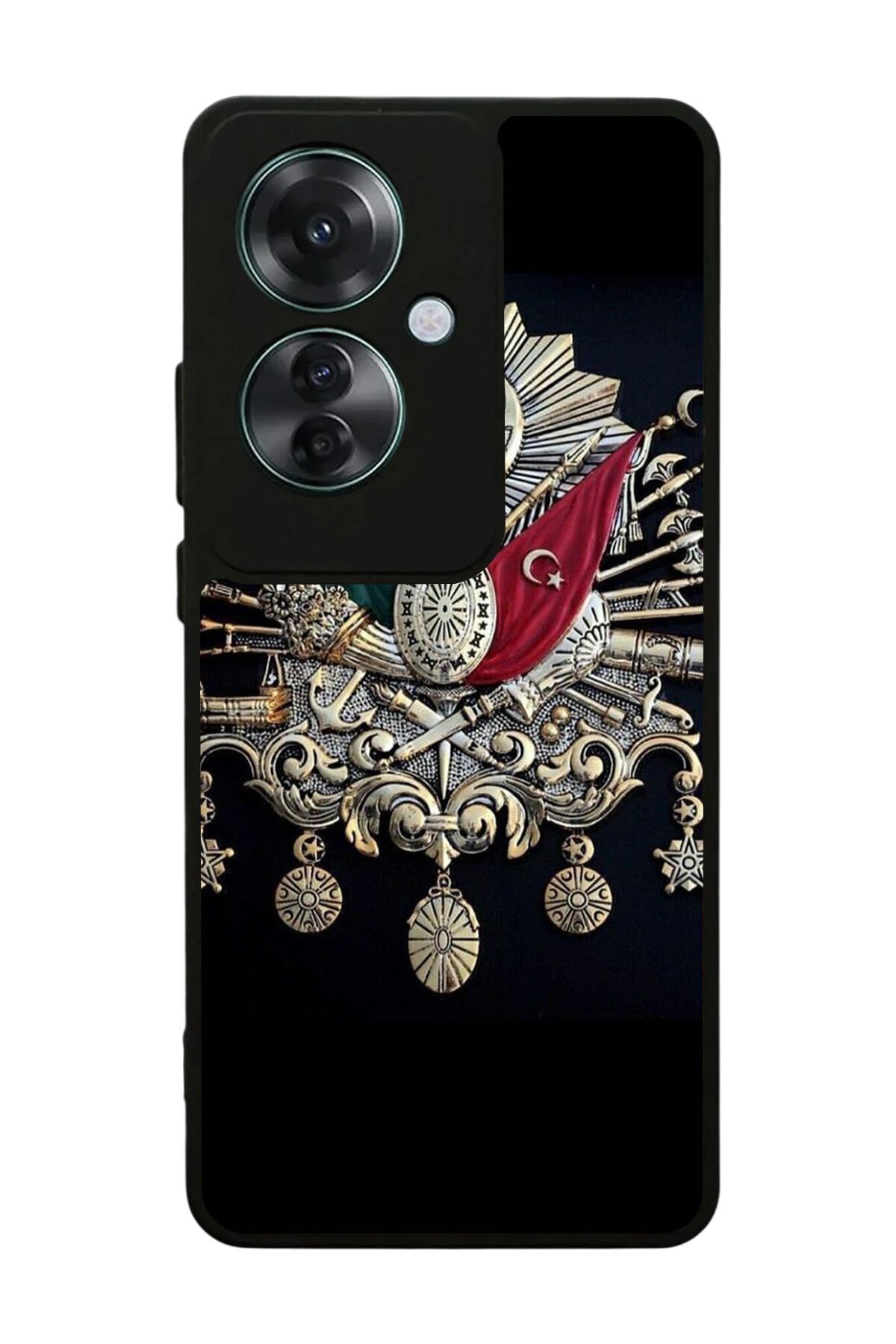Oppo Reno 11F Uyumlu Osmanli Tugrasi Tasarımlı Glossy Premium Kılıf