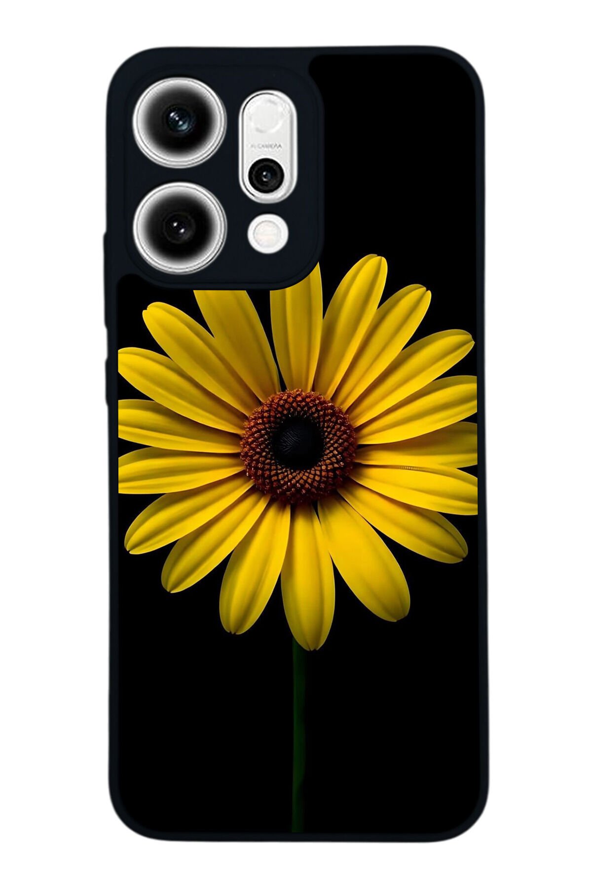 Oppo Reno 14 Uyumlu Papatya Tasarımlı Glossy Premium Kılıf