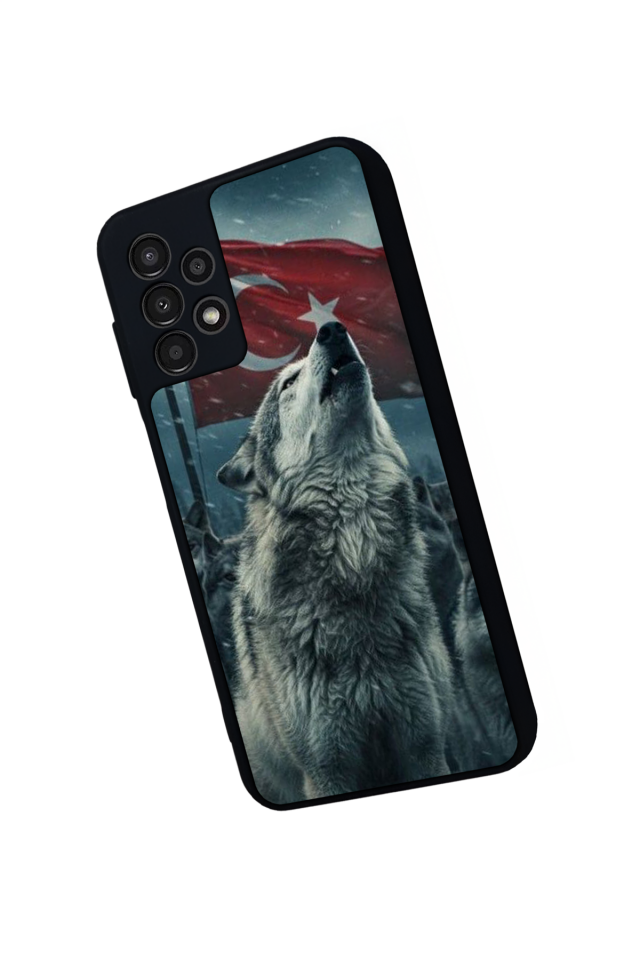 Samsung Galaxy A23 Uyumlu Bozkurt Tasarımlı Glossy Premium Kılıf