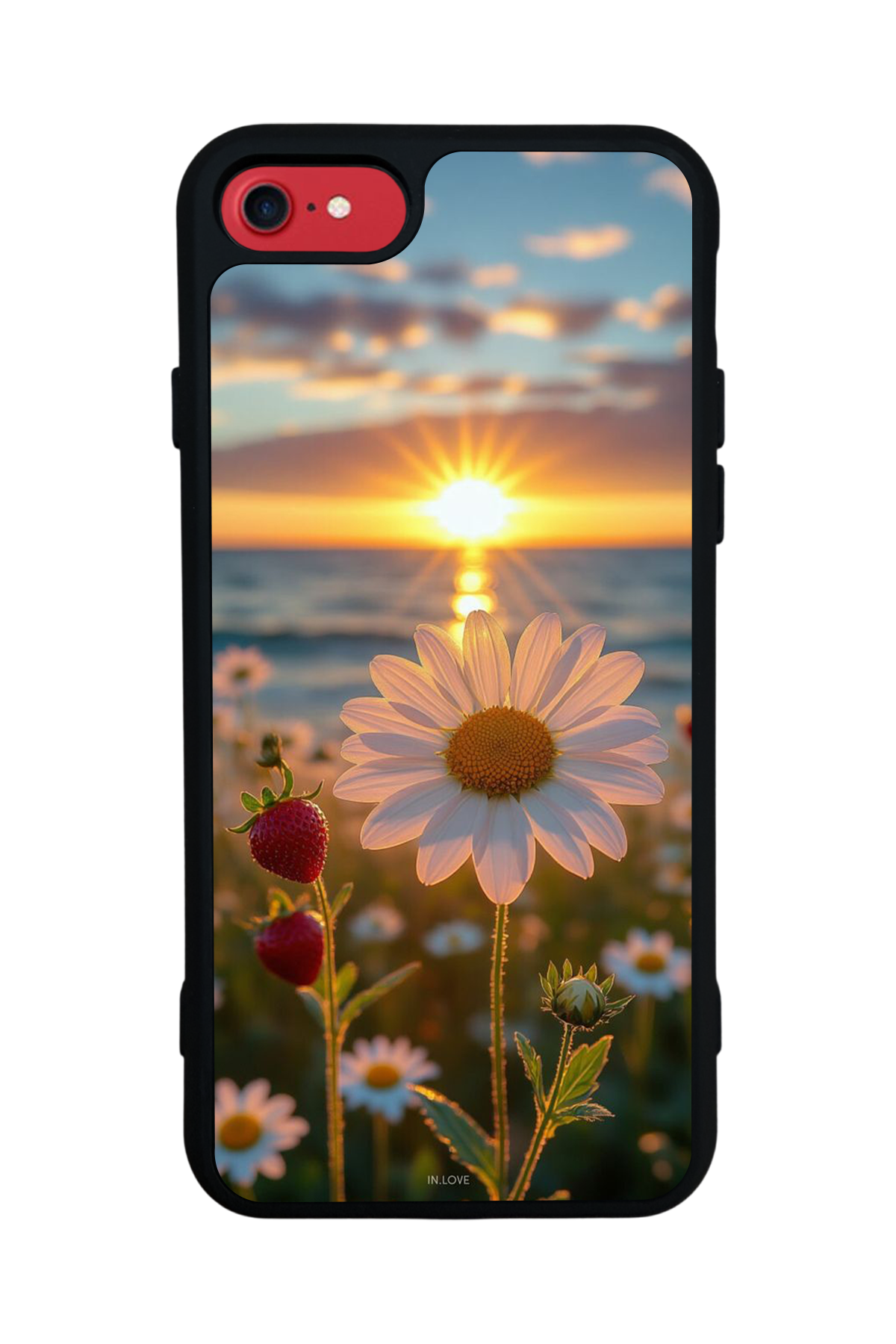 iPhone 7 Uyumlu Cicek Tasarımlı Glossy Premium Kılıf