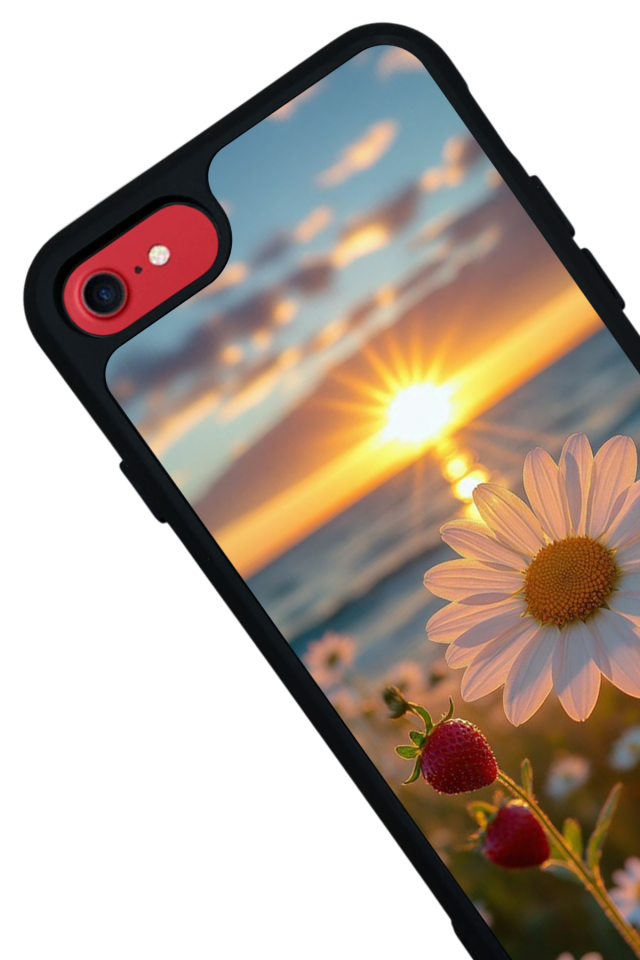 iPhone 7 Uyumlu Cicek Tasarımlı Glossy Premium Kılıf