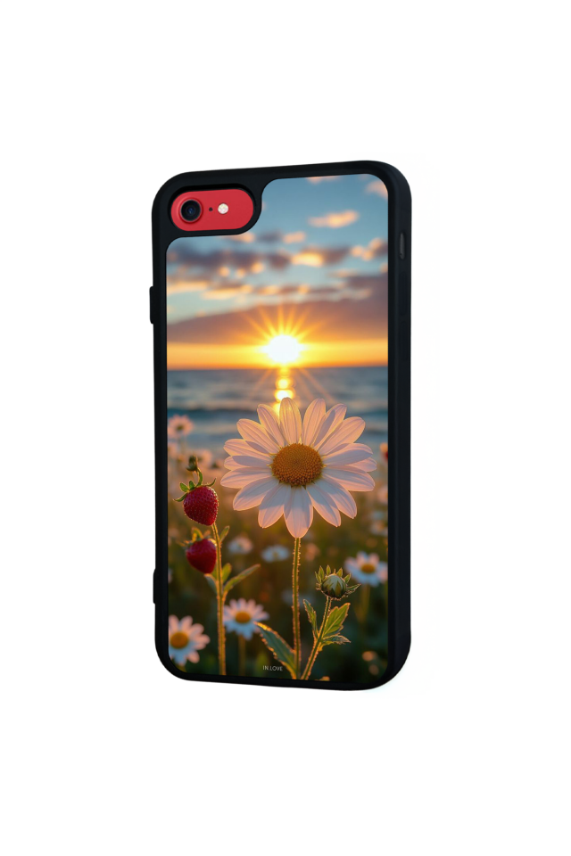iPhone 7 Uyumlu Cicek Tasarımlı Glossy Premium Kılıf
