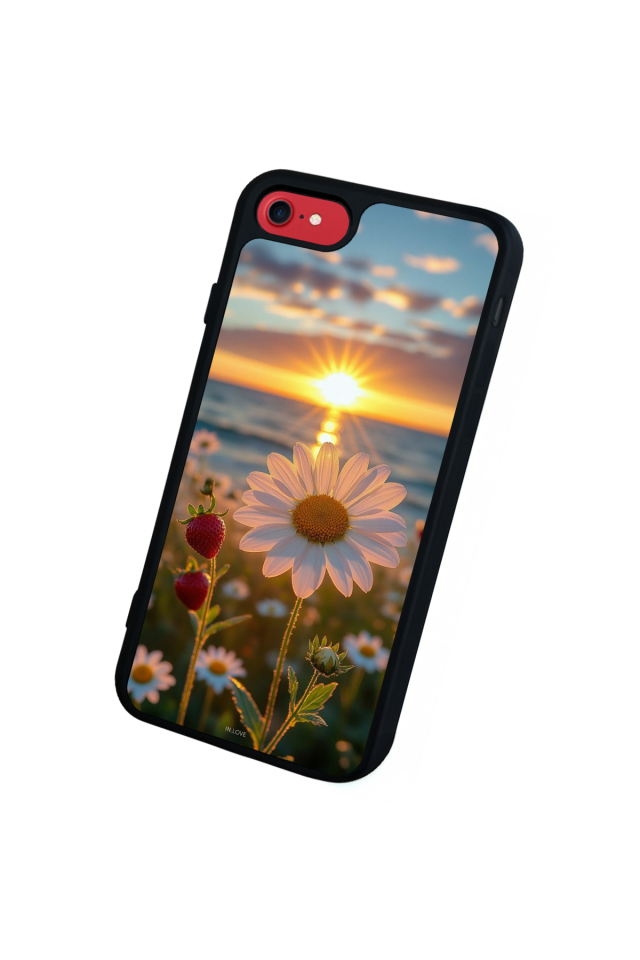 iPhone 7 Uyumlu Cicek Tasarımlı Glossy Premium Kılıf