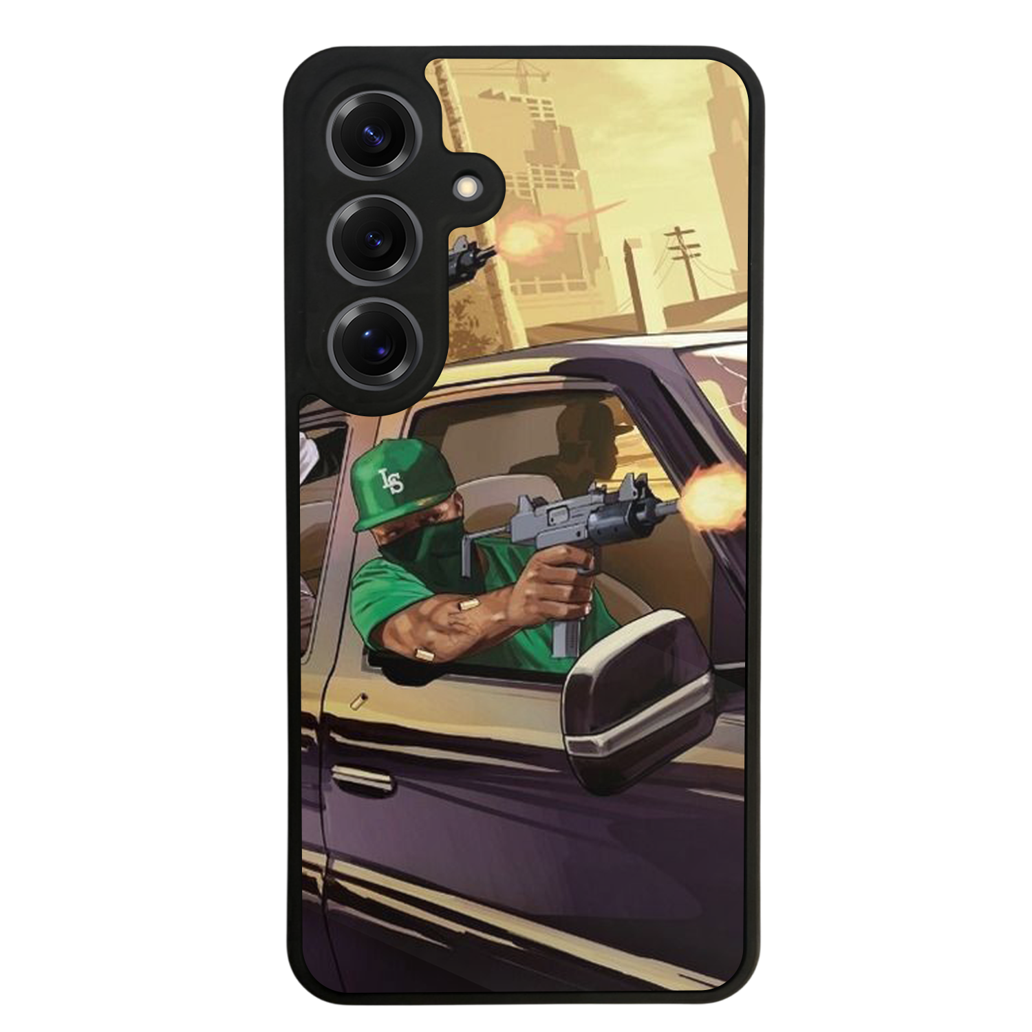 Samsung Galaxy S25 Uyumlu GTA Tasarımlı Glossy Premium Kılıf