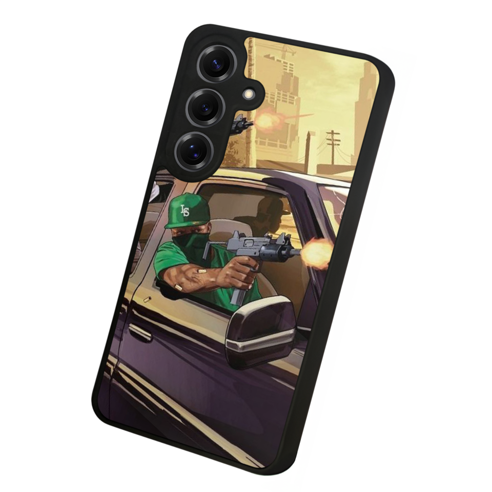 Samsung Galaxy S25 Uyumlu GTA Tasarımlı Glossy Premium Kılıf