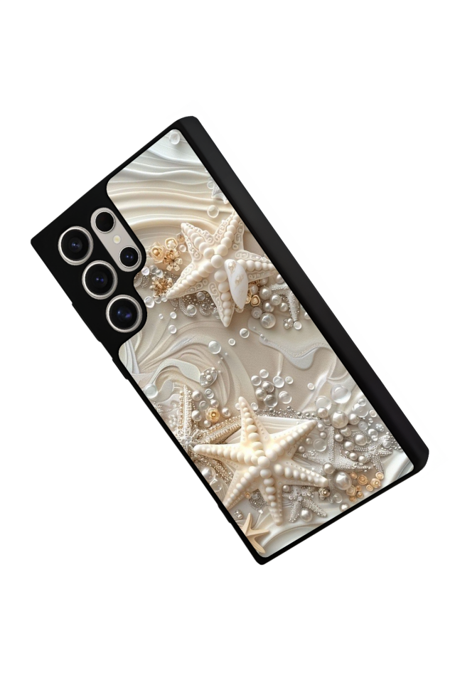 Samsung Galaxy S22 Ultra Uyumlu  İnci Tasarımlı Glossy Premium Kılıf