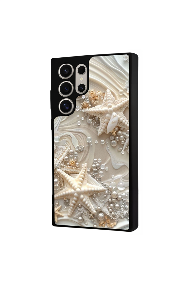 Samsung Galaxy S22 Ultra Uyumlu  İnci Tasarımlı Glossy Premium Kılıf