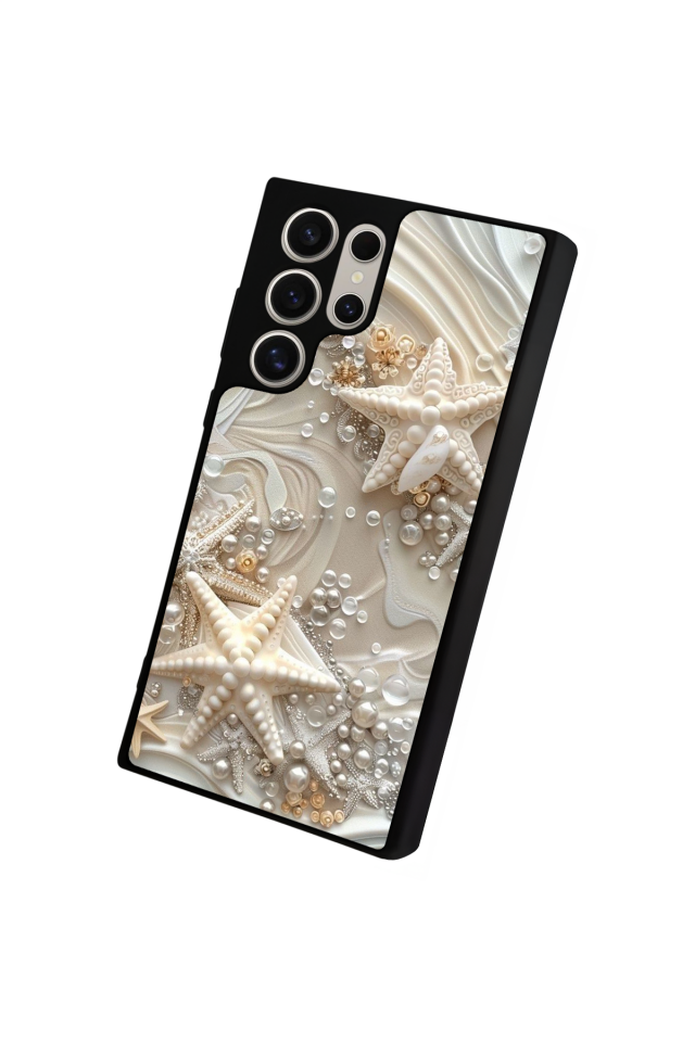 Samsung Galaxy S22 Ultra Uyumlu  İnci Tasarımlı Glossy Premium Kılıf