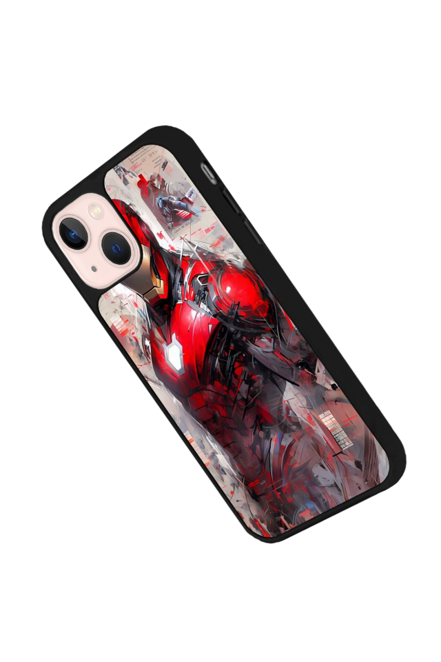 iPhone 15 Plus Uyumlu Iron Man ( Demir Adam ) Tasarımlı Glossy Premium Kılıf