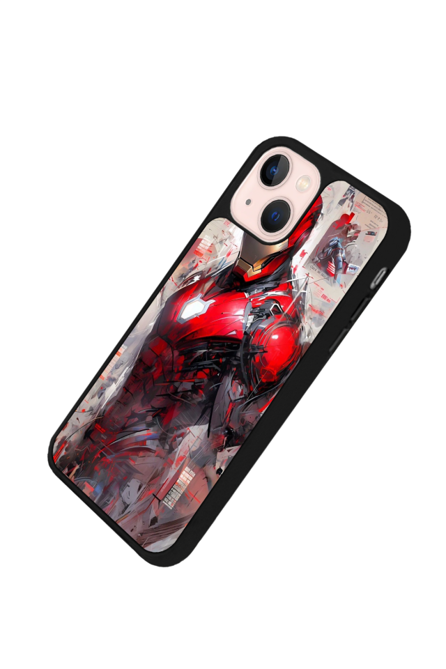 iPhone 15 Plus Uyumlu Iron Man ( Demir Adam ) Tasarımlı Glossy Premium Kılıf