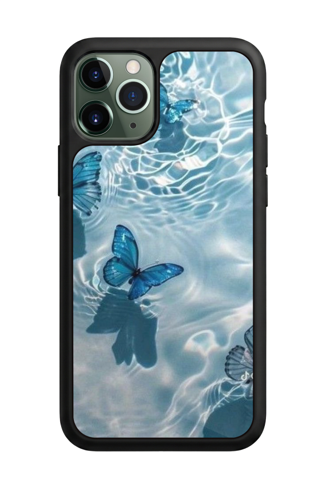 iPhone 11 Pro Uyumlu Kelebek Tasarımlı Glossy Premium Kılıf