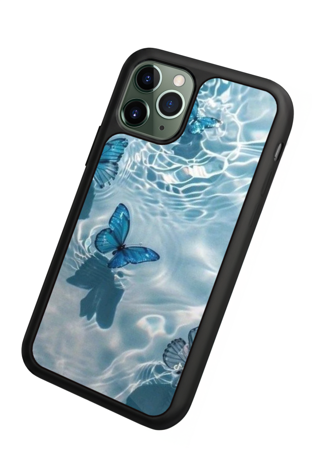 iPhone 11 Pro Uyumlu Kelebek Tasarımlı Glossy Premium Kılıf