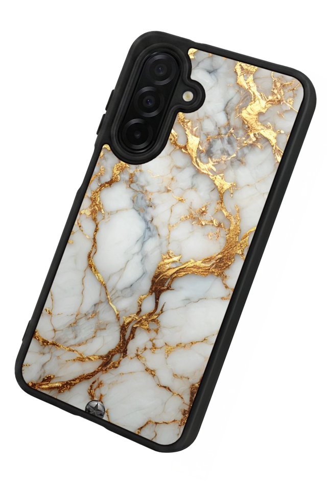 Samsung Galaxy A56 Uyumlu Mermer Marble Tasarımlı Glossy Premium Kılıf