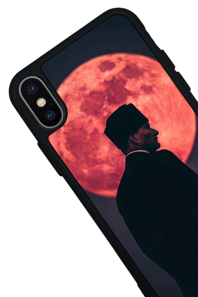 iPhone X/ XS Uyumlu Mustafa Kemal Ataturk Tasarımlı Glossy Premium Kılıf