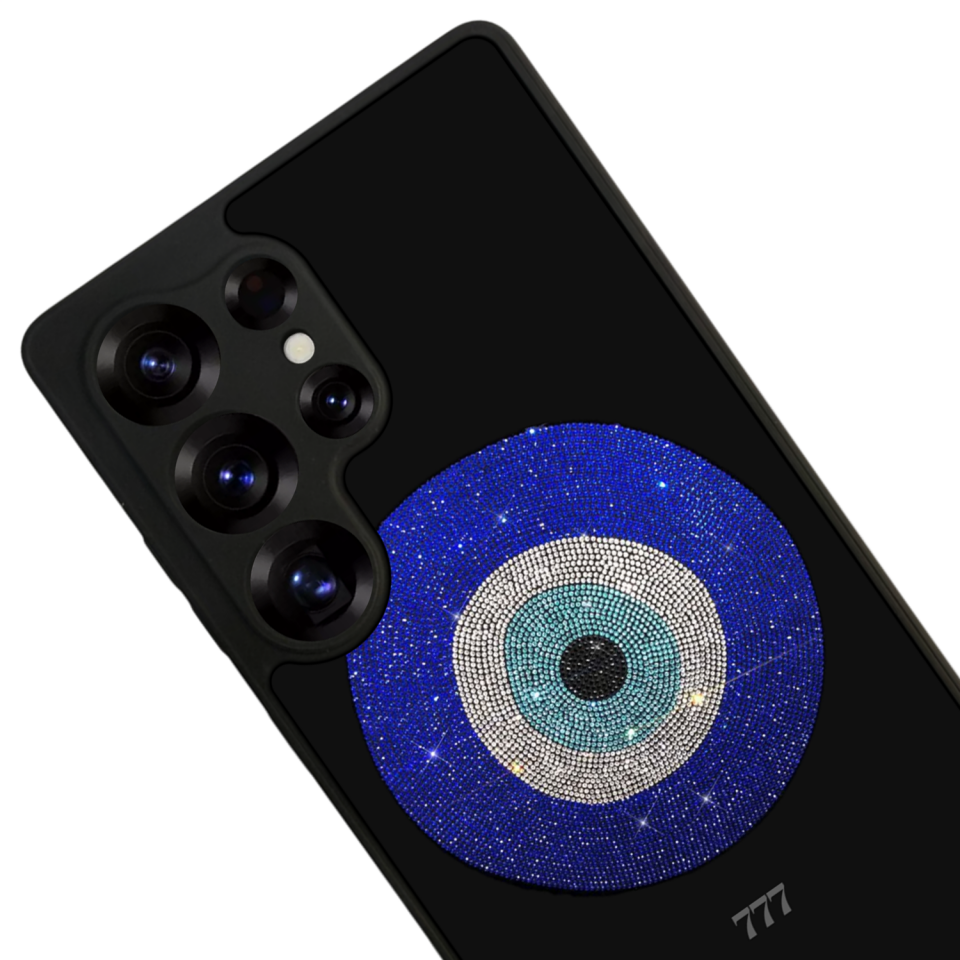 Samsung Galaxy S25 Ultra Uyumlu Nazar Tasarımlı Glossy Premium Kılıf