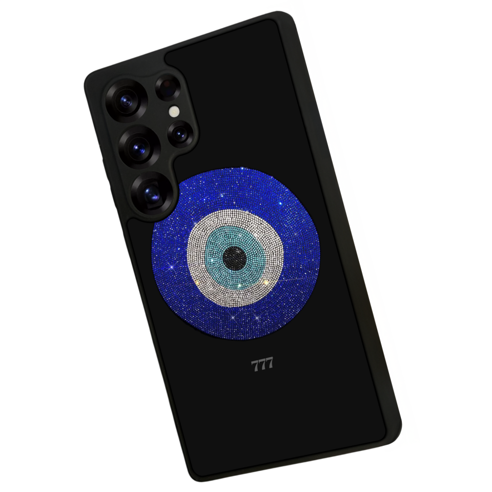 Samsung Galaxy S25 Ultra Uyumlu Nazar Tasarımlı Glossy Premium Kılıf
