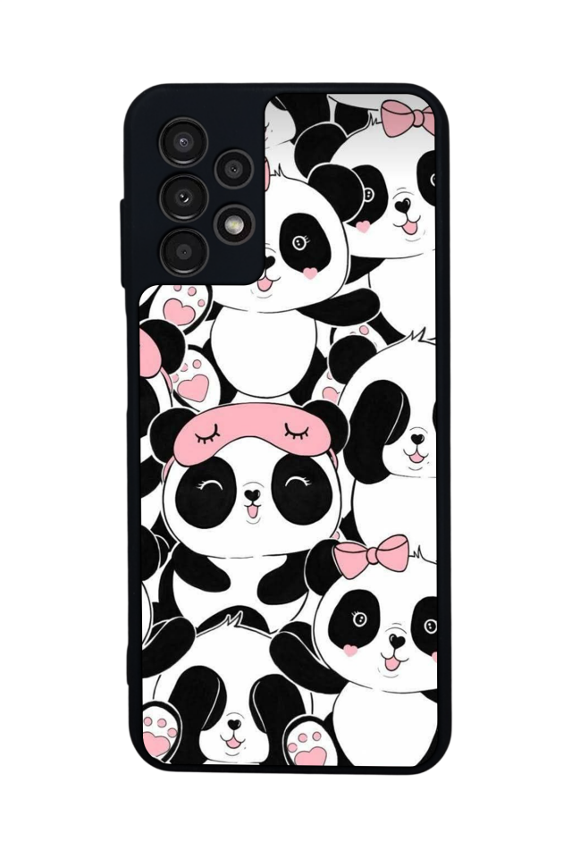 Samsung Galaxy A13 Uyumlu Panda Tasarımlı Glossy Premium Kılıf