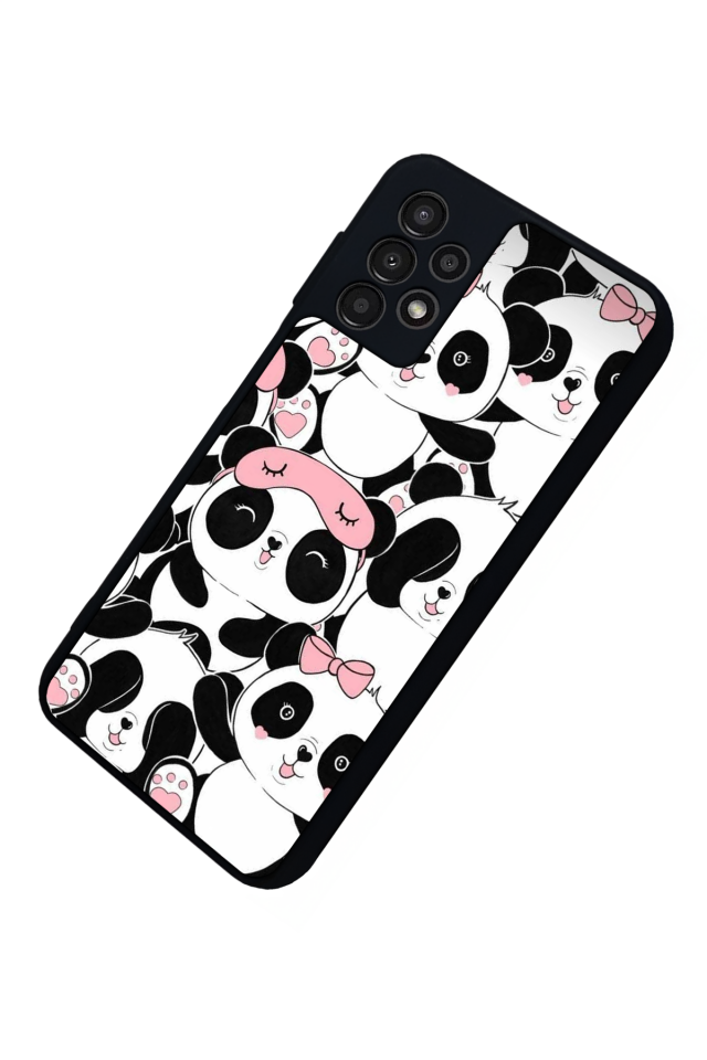 Samsung Galaxy A13 Uyumlu Panda Tasarımlı Glossy Premium Kılıf