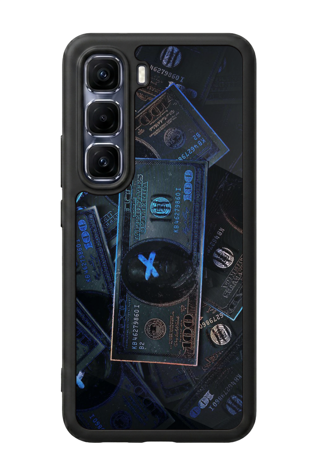 Infinix Hot 60 Pro Plus Uyumlu Para Tasarımlı Glossy Premium Kılıf