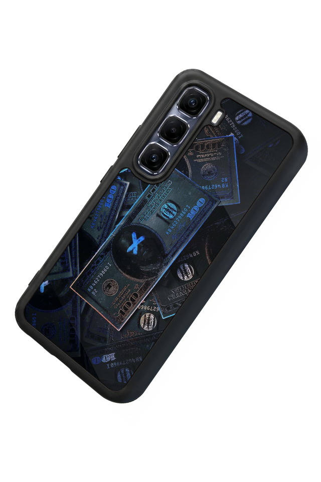 Infinix Hot 60 Pro Plus Uyumlu Para Tasarımlı Glossy Premium Kılıf