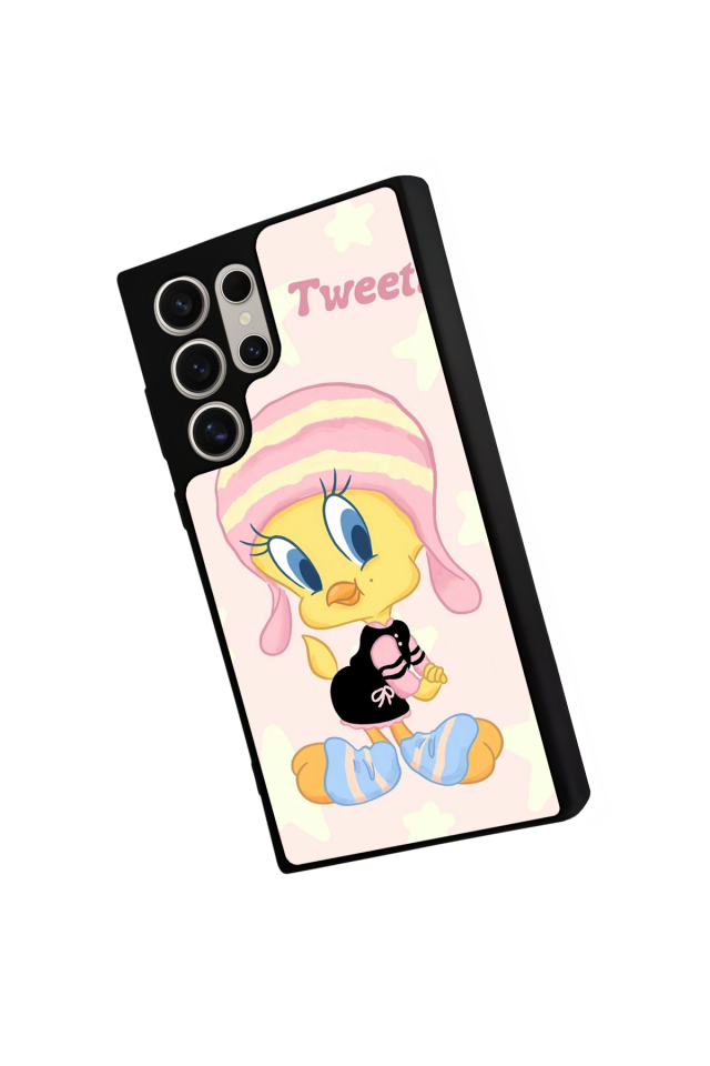 Samsung Galaxy S24 Ultra Uyumlu Tweety Tasarımlı Glossy Premium Kılıf