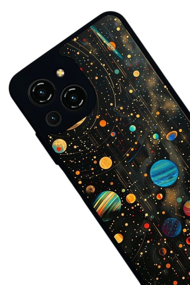 Reeder S23 Pro Max Uyumlu Uzay Tasarımlı Glossy Premium Kılıf