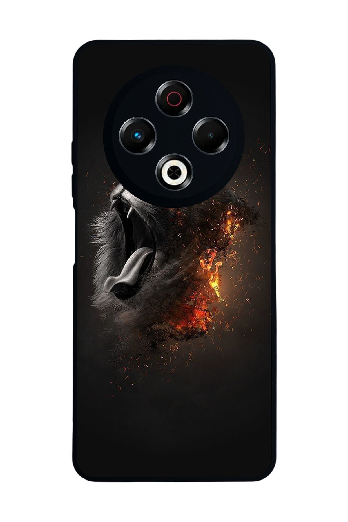 Tecno Spark 30 Uyumlu Aslan Tasarımlı Glossy Premium Kılıf