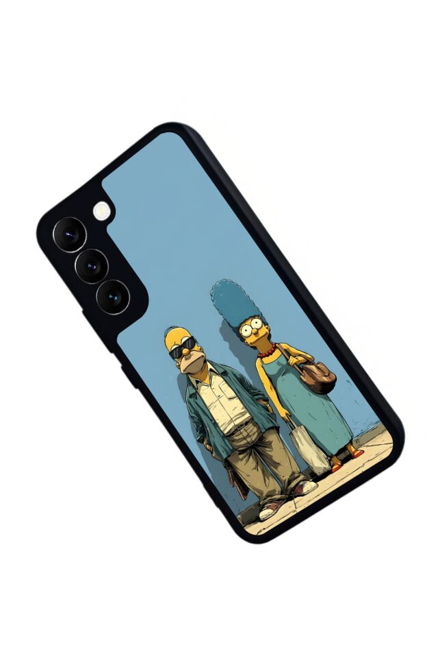 Samsung Galaxy S22 Uyumlu The Simpsons Tasarımlı Glossy Premium Kılıf
