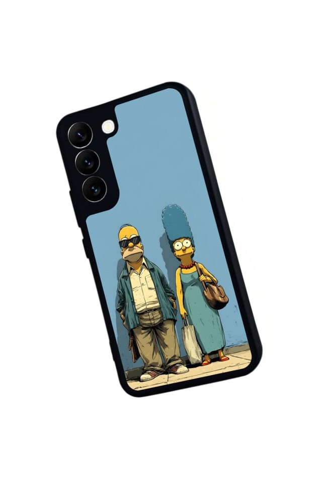 Samsung Galaxy S22 Uyumlu The Simpsons Tasarımlı Glossy Premium Kılıf