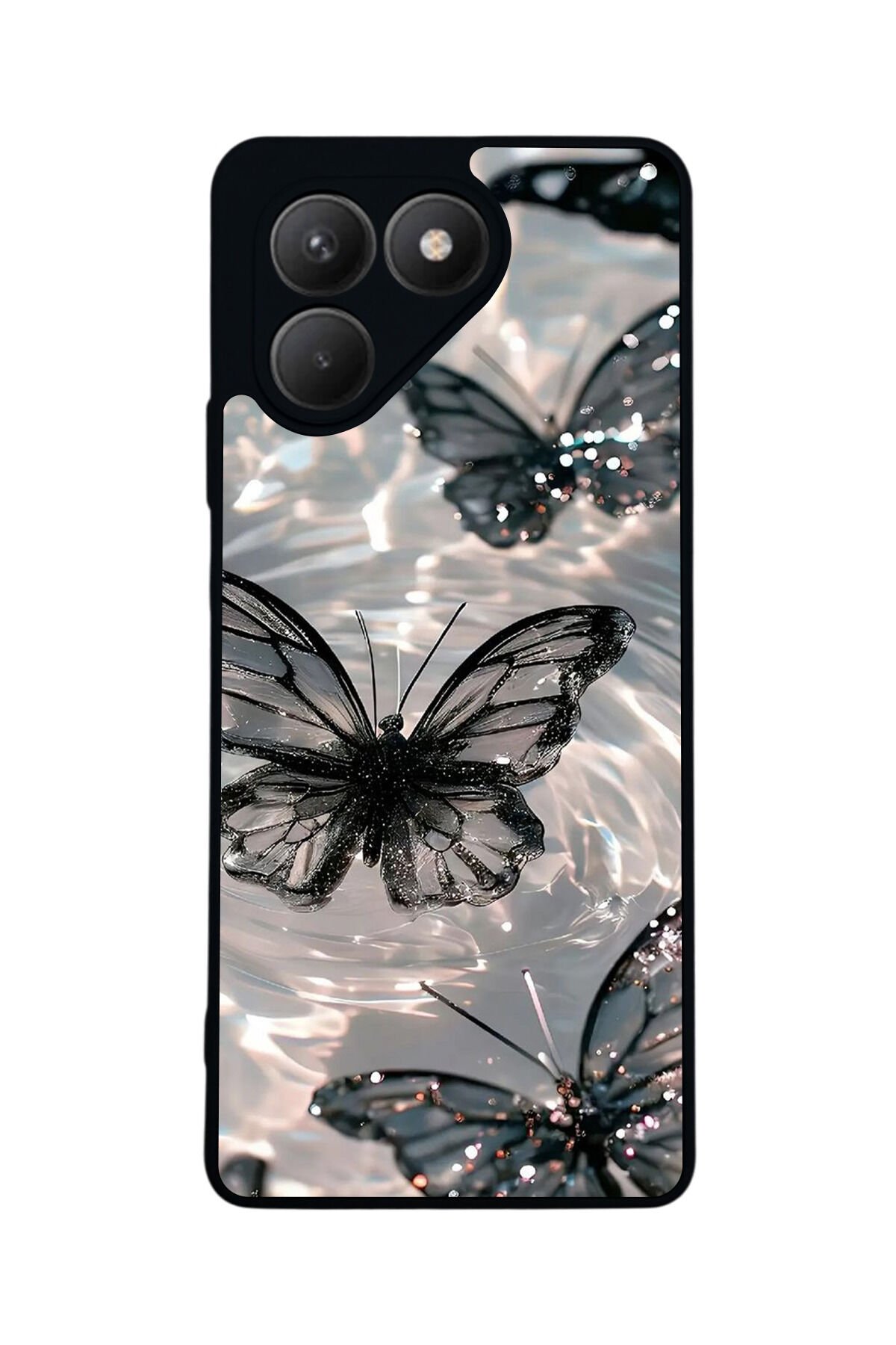 Tecno Pova 7 Mat Uyumlu Siyah Kılıf – Yumuşak Silikon, Koruyucu, Şok Emici Kapak