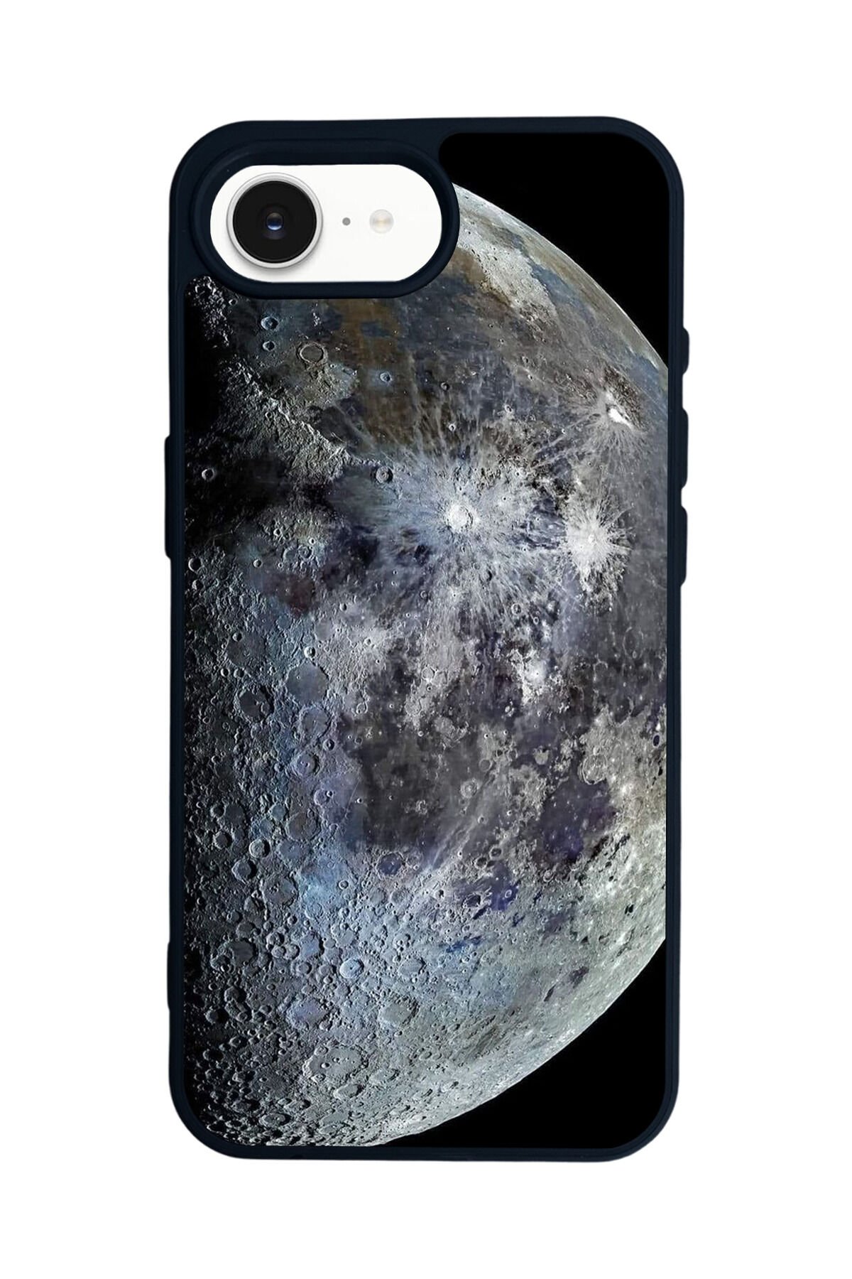 iPhone 16E Uyumlu Ay Tasarımlı Glossy Premium Kılıf