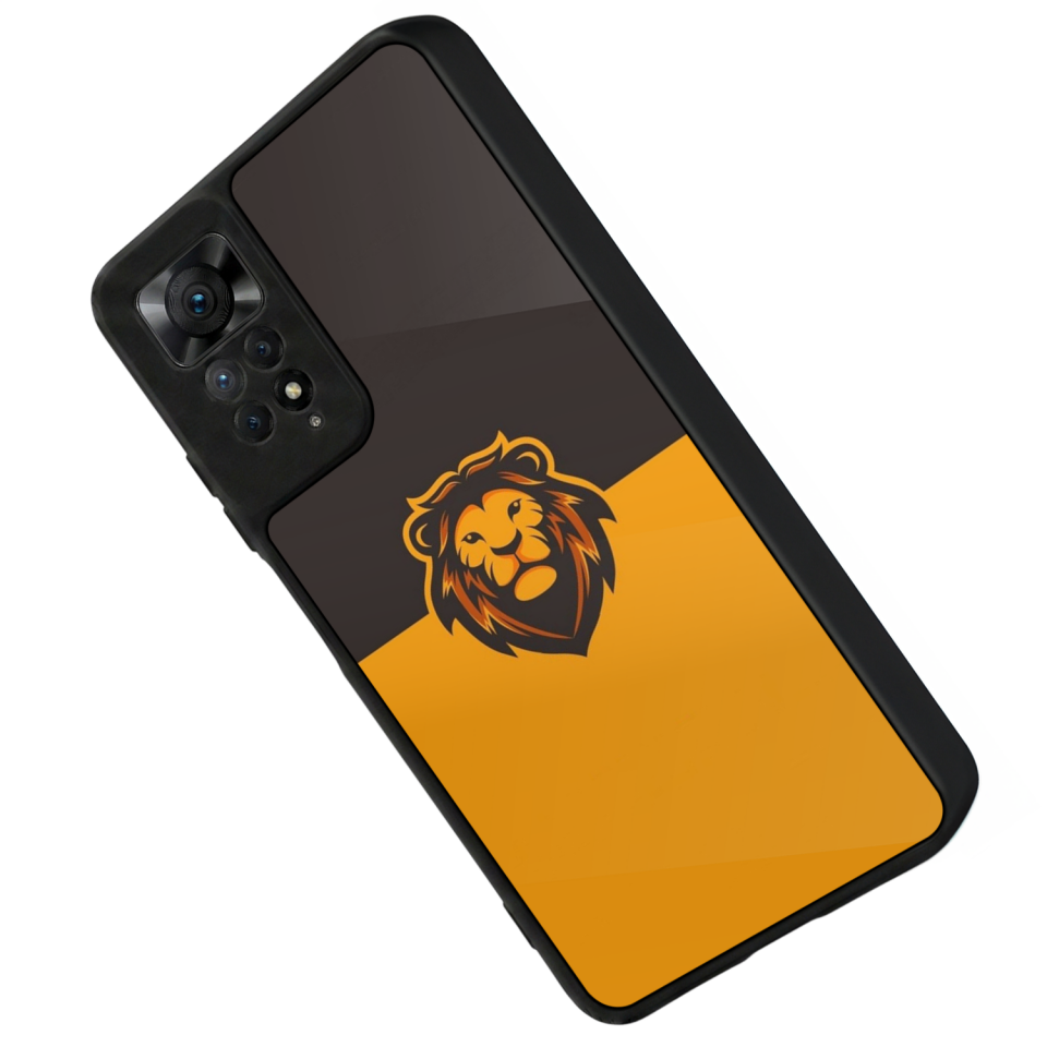 Xiaomi Redmi Note 12 Pro Uyumlu Aslan Tasarımlı Glossy Premium Kılıf