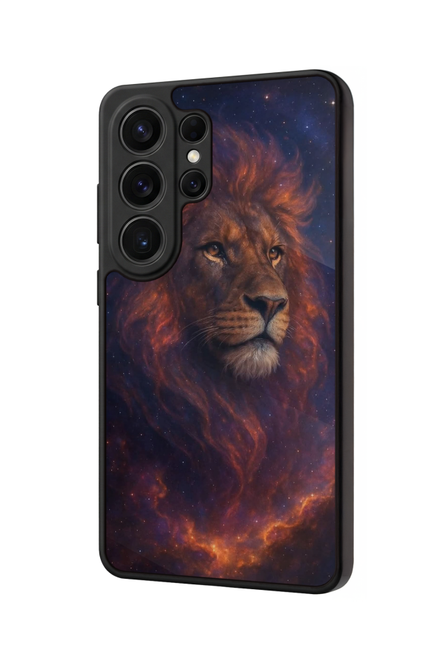 Samsung Galaxy S26 Ultra Uyumlu Aslan Tasarımlı Glossy Premium Kılıf