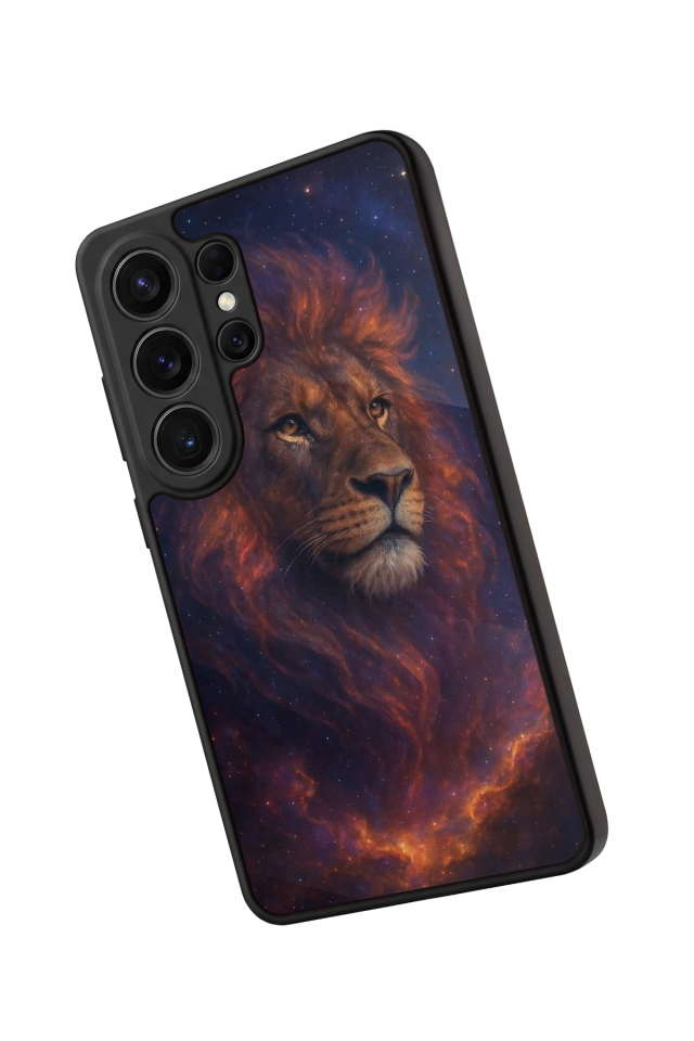 Samsung Galaxy S26 Ultra Uyumlu Aslan Tasarımlı Glossy Premium Kılıf