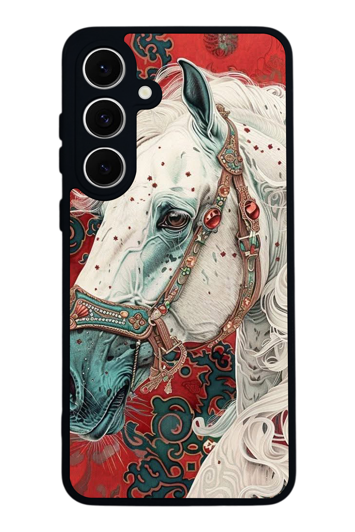 Samsung Galaxy S24 FE Uyumlu At Horse Tasarımlı Glossy Premium Kılıf