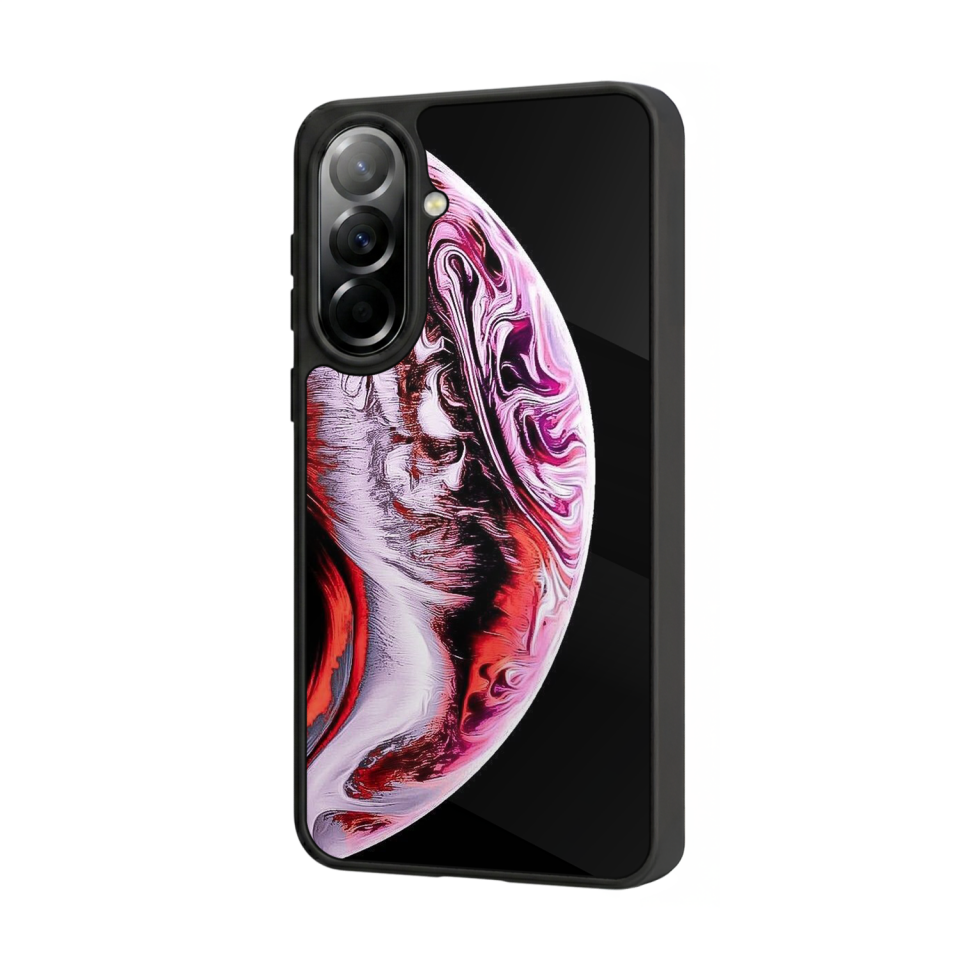 Samsung Galaxy A37 Uyumlu Ay Tasarımlı Glossy Premium Kılıf