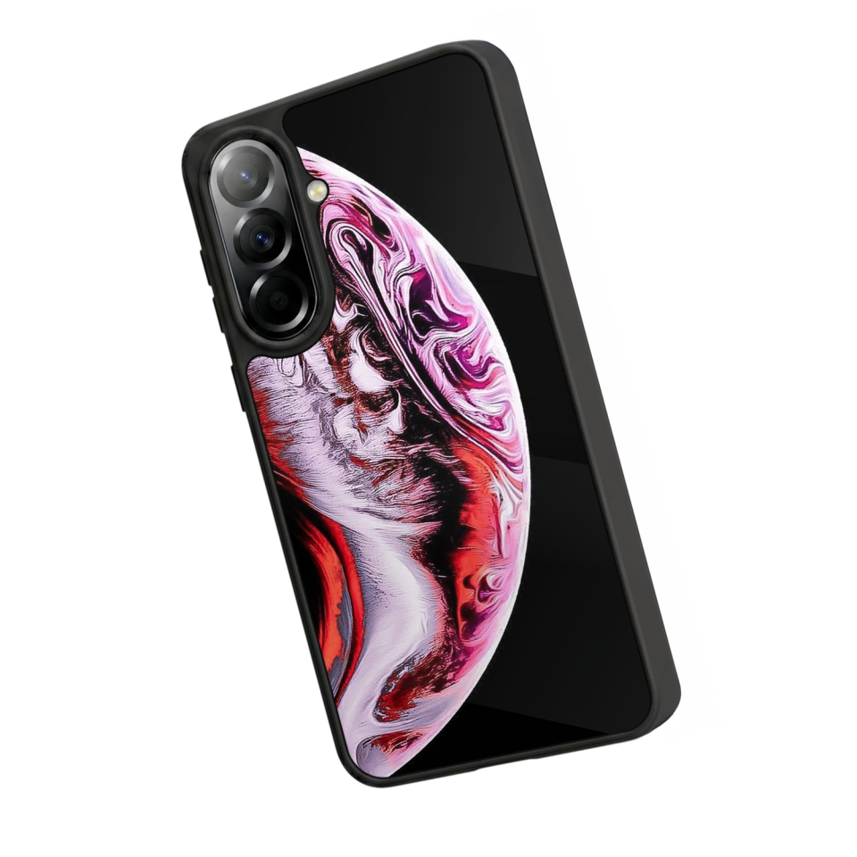 Samsung Galaxy A37 Uyumlu Ay Tasarımlı Glossy Premium Kılıf
