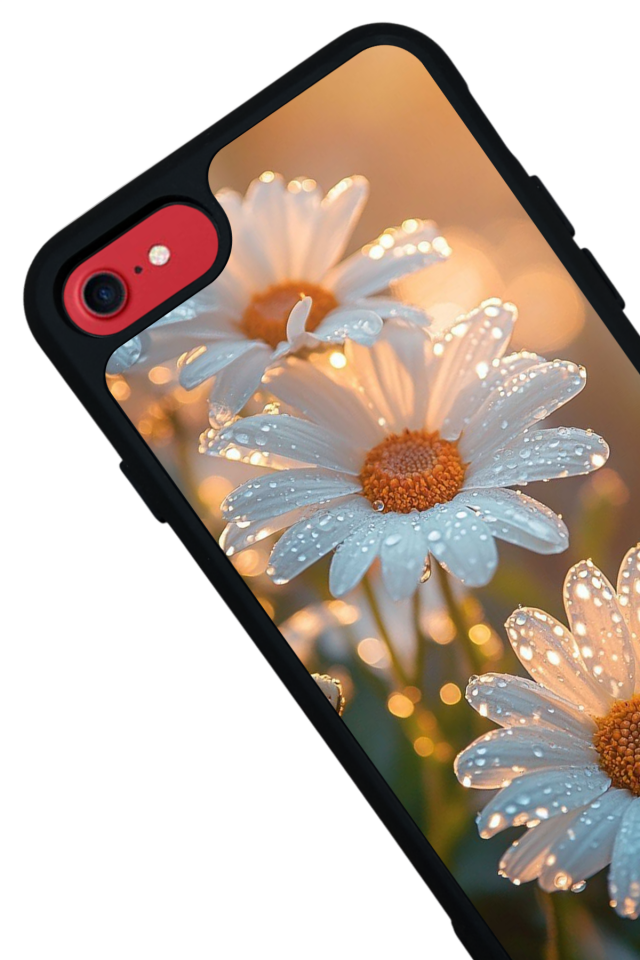 iPhone 7 Uyumlu Cicek Tasarımlı Glossy Premium Kılıf