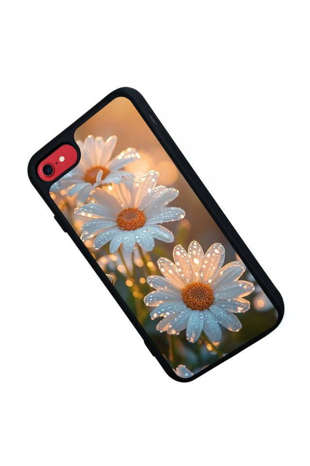iPhone 7 Uyumlu Cicek Tasarımlı Glossy Premium Kılıf