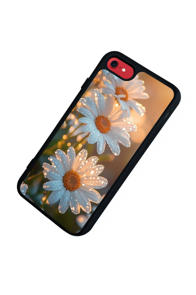 iPhone 7 Uyumlu Cicek Tasarımlı Glossy Premium Kılıf