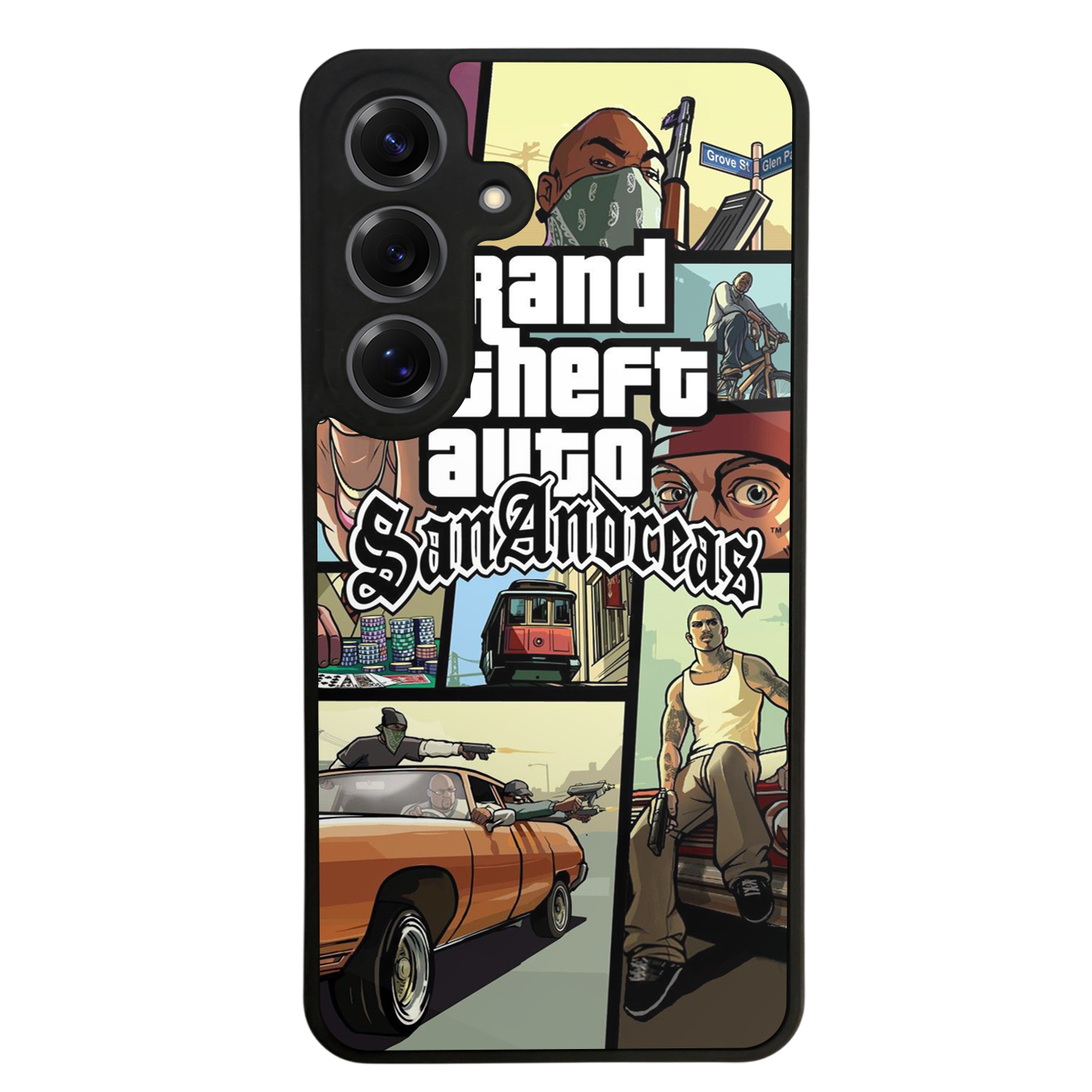 Samsung Galaxy S25 Uyumlu GTA Tasarımlı Glossy Premium Kılıf