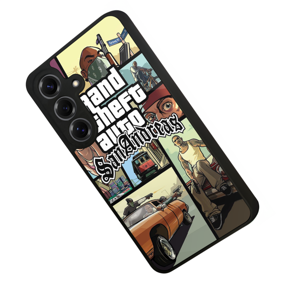 Samsung Galaxy S25 Uyumlu GTA Tasarımlı Glossy Premium Kılıf