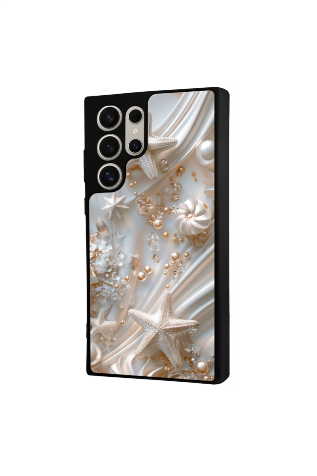 Samsung Galaxy S22 Ultra Uyumlu  İnci Tasarımlı Glossy Premium Kılıf