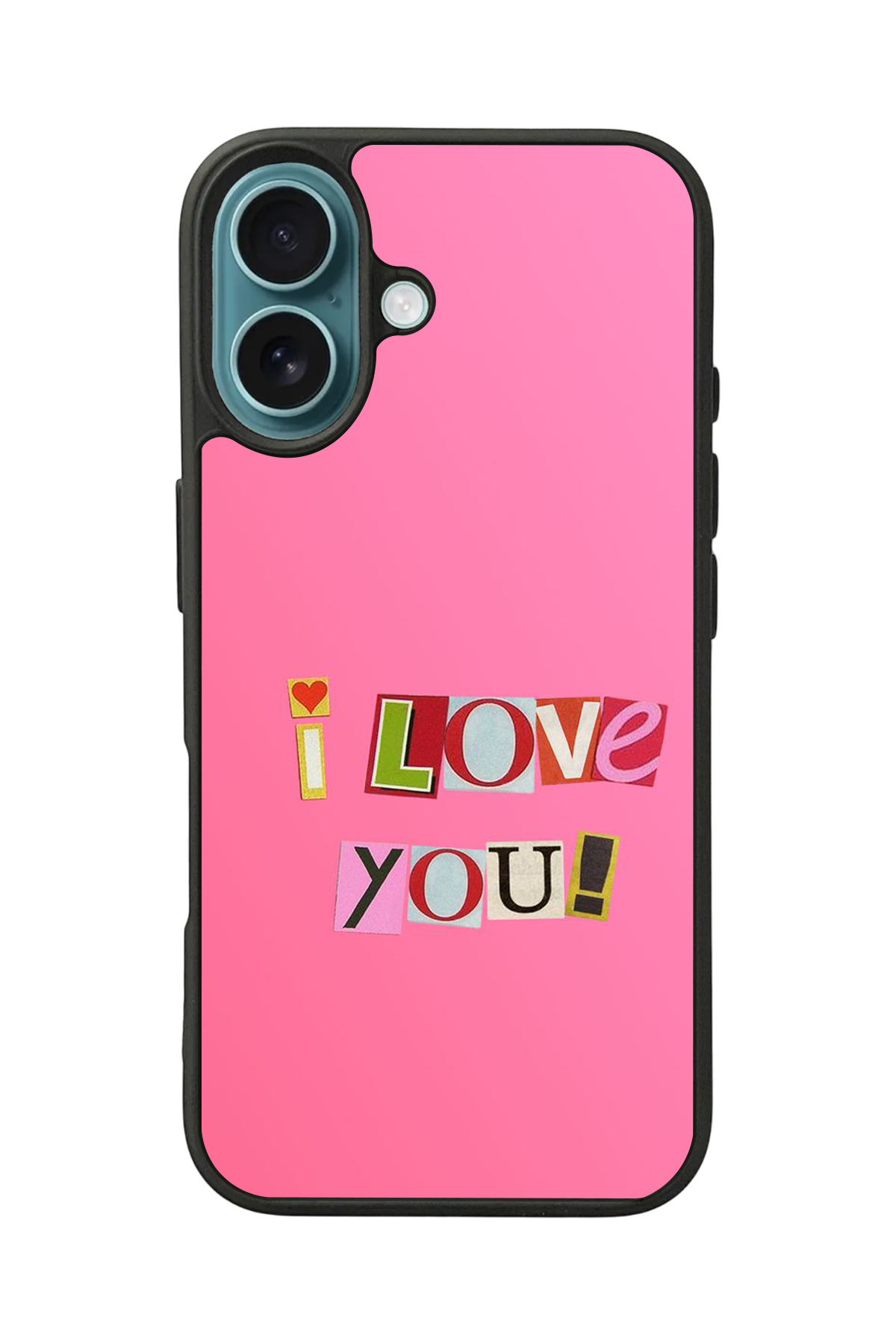 iPhone 16 Uyumlu Kalp Love Tasarımlı Glossy Premium Kılıf