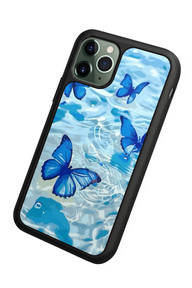 iPhone 11 Pro Uyumlu Kelebek Tasarımlı Glossy Premium Kılıf