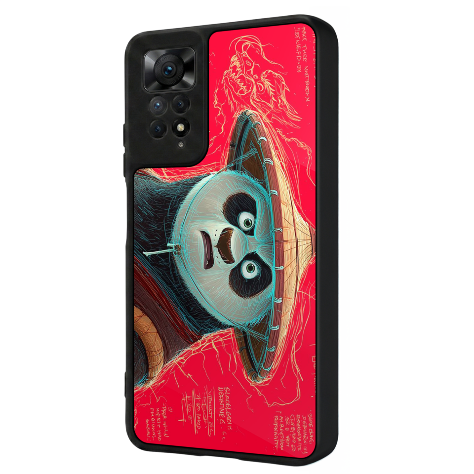 Xiaomi Redmi Note 11 Pro Uyumlu Kung Fu Panda Tasarımlı Glossy Premium Kılıf