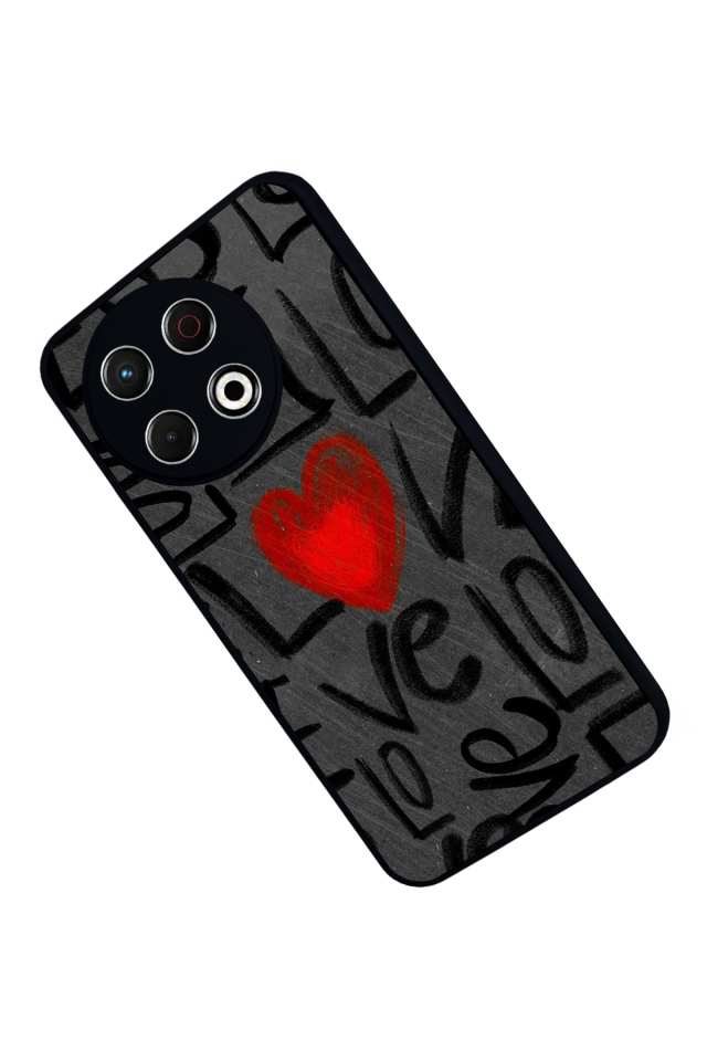 Tecno Spark 30 Pro Uyumlu Love Tasarımlı Glossy Premium Kılıf