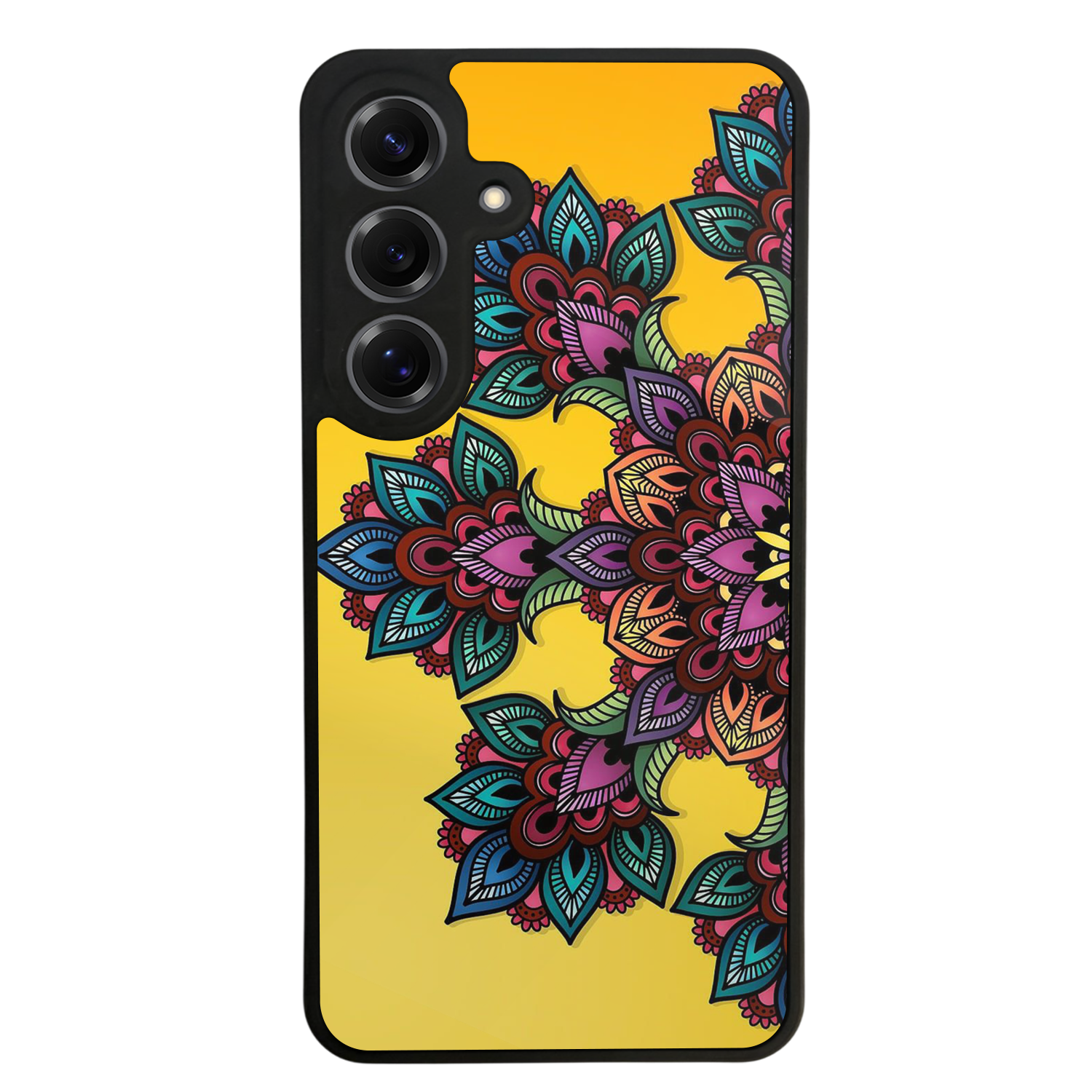 Samsung Galaxy S25 Uyumlu Mandala Tasarımlı Glossy Premium Kılıf