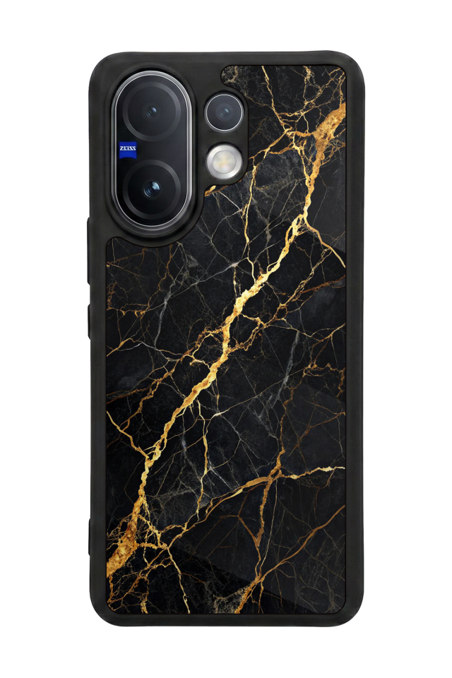Vivo V60 Uyumlu Mermer Marble Tasarımlı Glossy Premium Kılıf